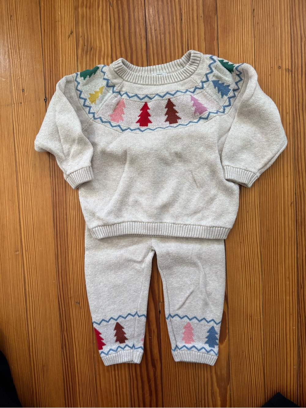 Hanna Andersson Winter Sweater Set, 100% organic cotton, 12-18 months